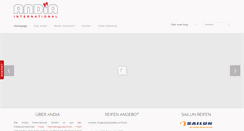 Desktop Screenshot of andia-international.com